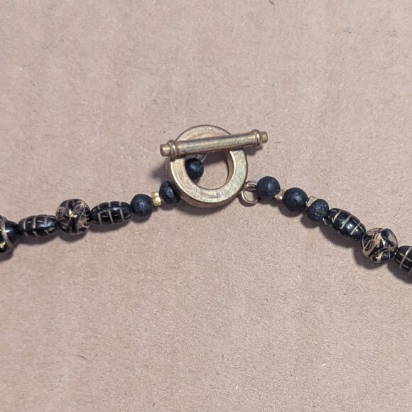 Celestial Moon Face Necklace Handmade Astrology Art Deco Whimsey Goth Choker VTG - Picture 8 of 8